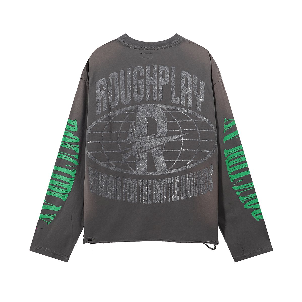 Rough Play Thug Life Skeleton Graphic Long-Sleeve T-Shirt