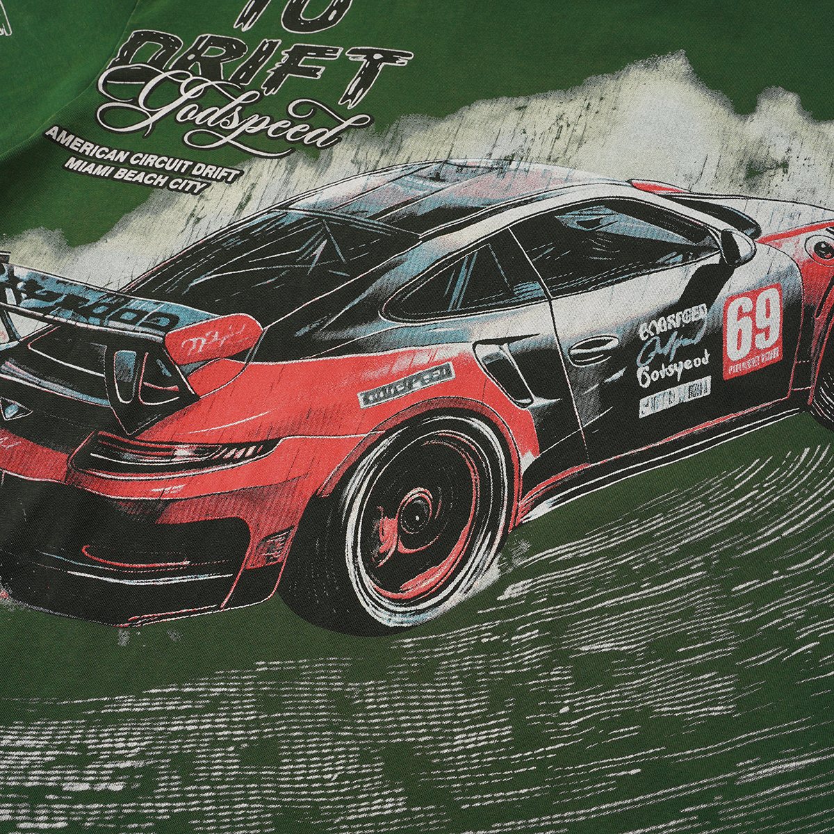 Godspeed Born to Drift Racing Graphic T-Shirt