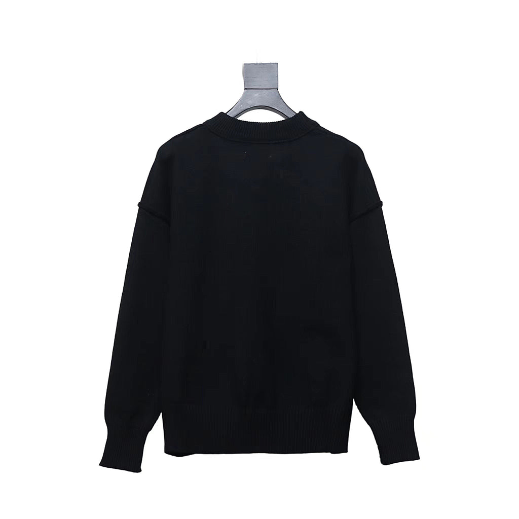 Ami Crewneck Sweater Black/Red