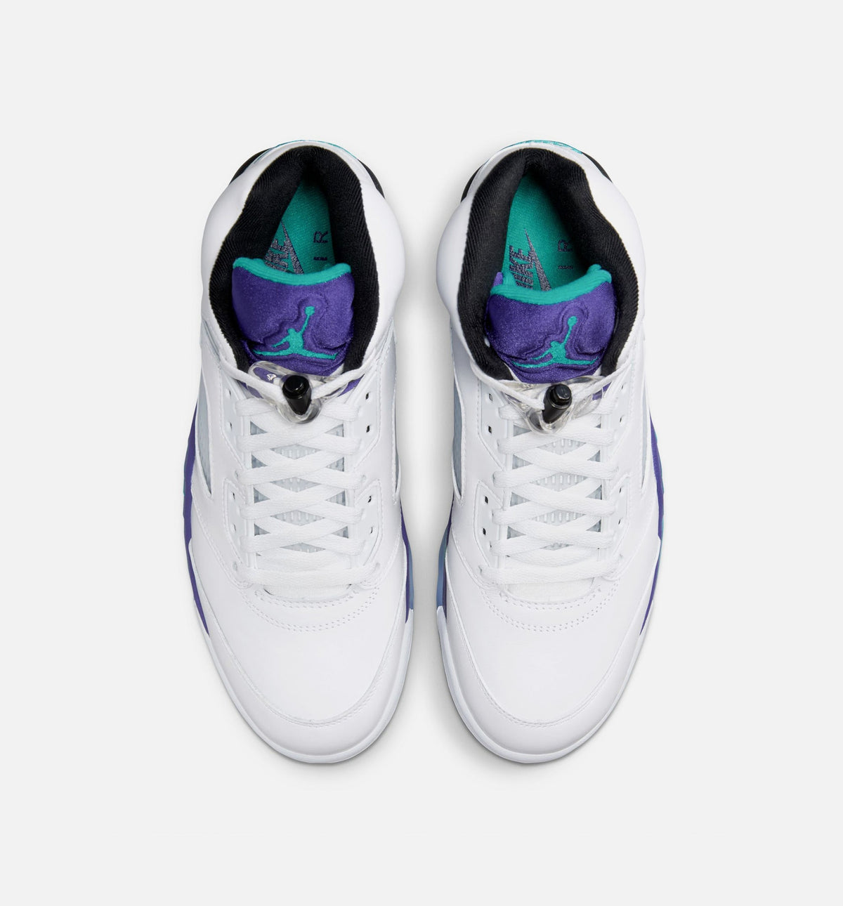 Air Jordan 5 Retro Grape Men's Lifestyle Shoes - White / New Emerald / Grape Ice / Black