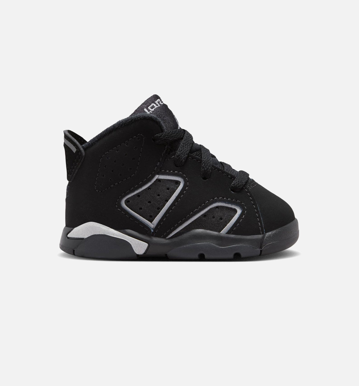 Air Jordan 6 Cap and Gown | Infant/Toddler Lifestyle Shoe | Black/Reflective Silver/Black