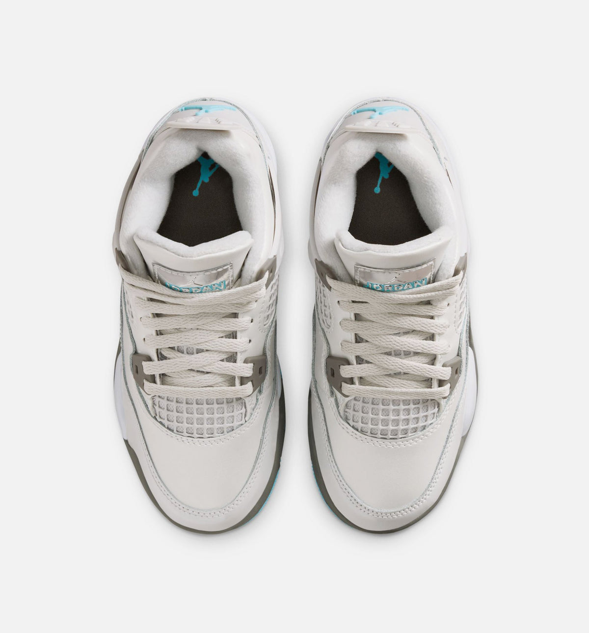 Air Jordan 4 Retro Blue Chill Preschool Sneakers - Photon Dust / Blue / White