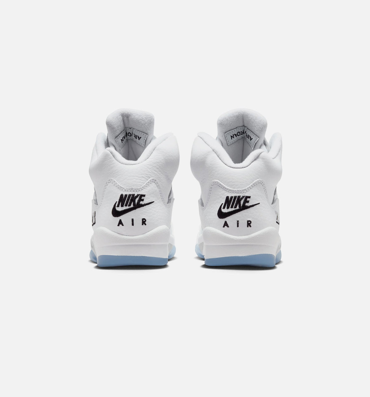 Air Jordan 5 Retro OG White Metallic Grade School Lifestyle Shoes - White/Black/Metallic Silver