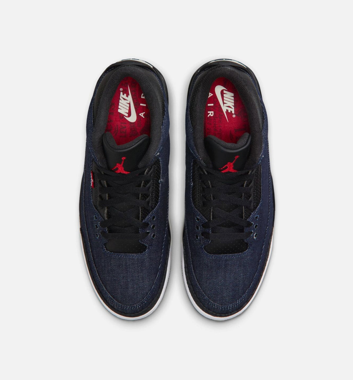Air Jordan 3 x Levi's Indigo and Gym Red Men's Lifestyle Shoe