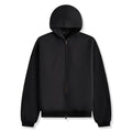Fear Of God Essentials Heavy Fleece Black Zip-Up Hoodie (FW24)
