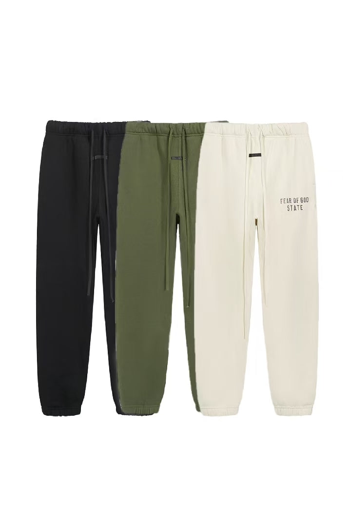 Fear of God Essentials Fleece Sweatpant Black/Military/Shell