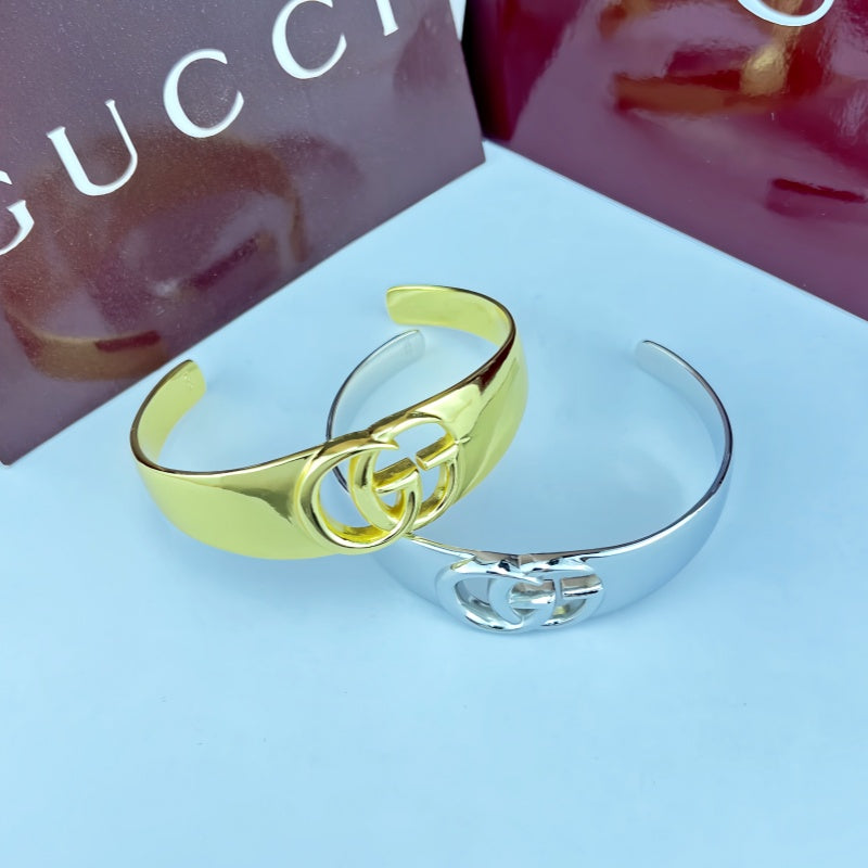 Gucci Double G Cutout Cuff Bracelet