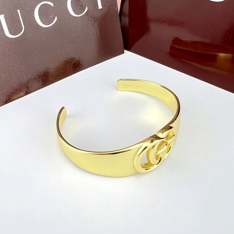 Gucci Double G Cutout Cuff Bracelet