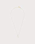 PERSEE Yellow Gold and Diamond Alphabet C Necklace(Yellow Gold)