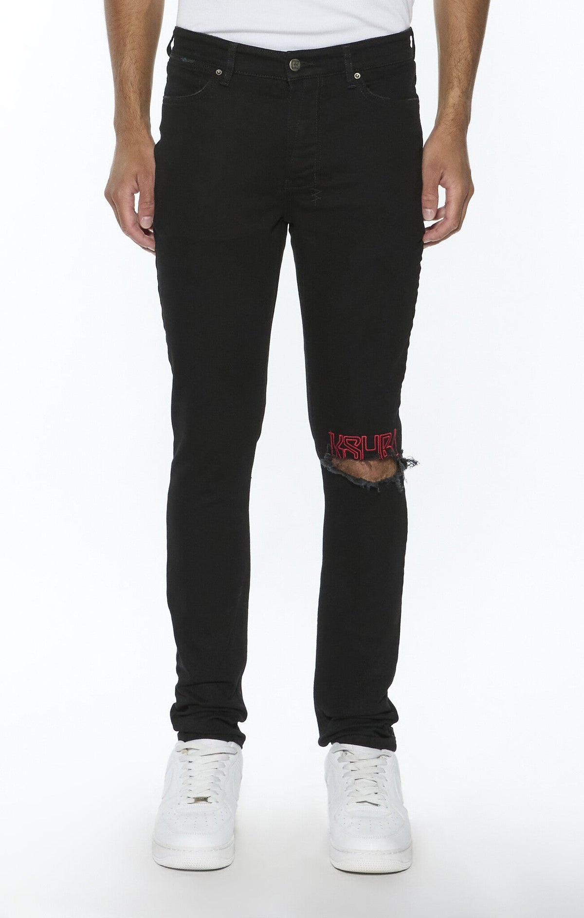 Ksubi Van Winkle Laid Black Sting Denim
