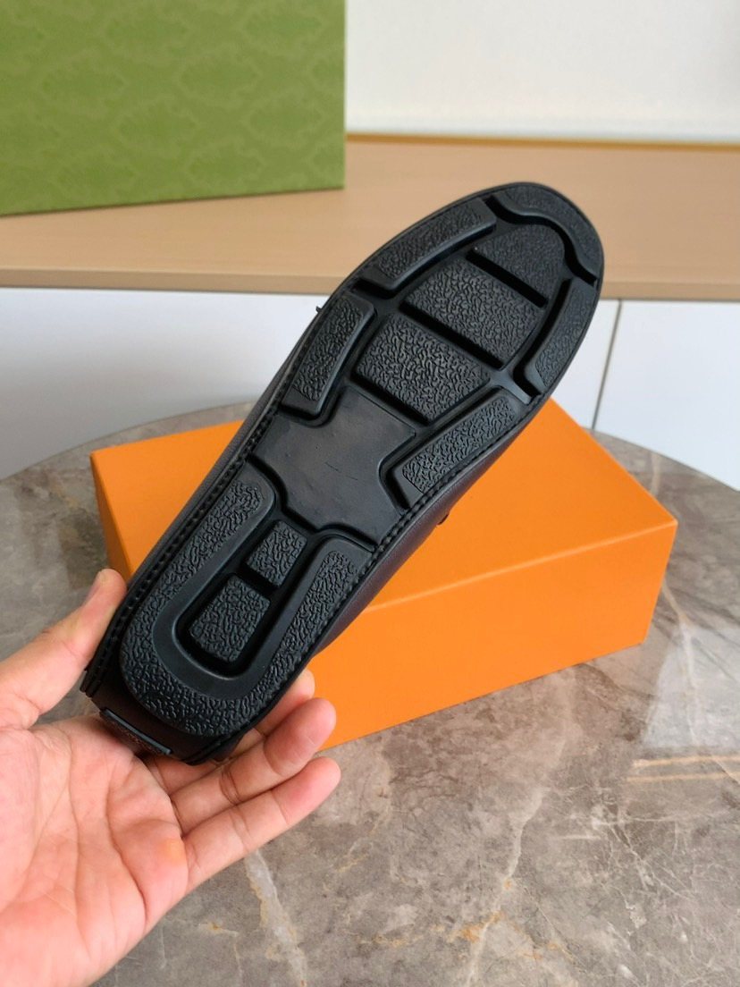 Men's Brown Moc-Toe Slip-On Loafers