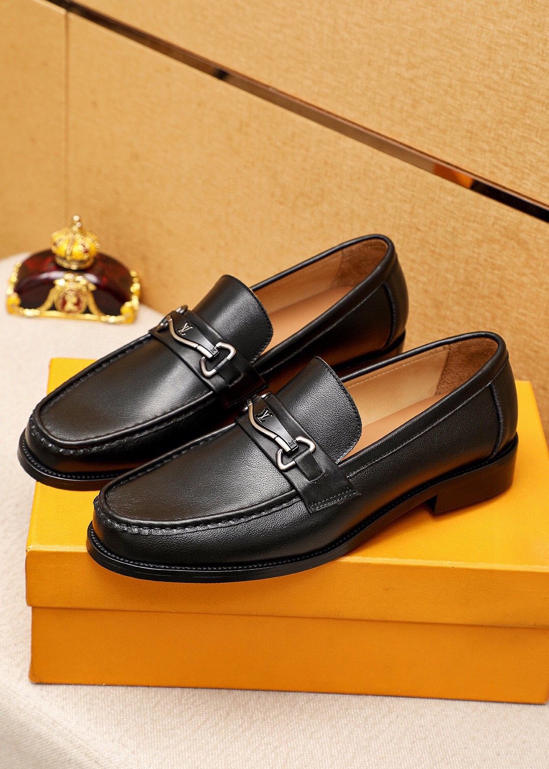 Louis Vuitton Black Leather Hardware Loafers - Composite Outsole