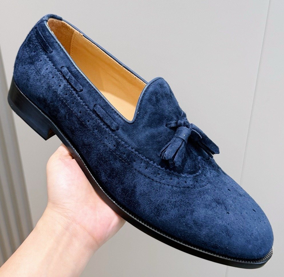 Loro Piana Suede Tassel Loafers