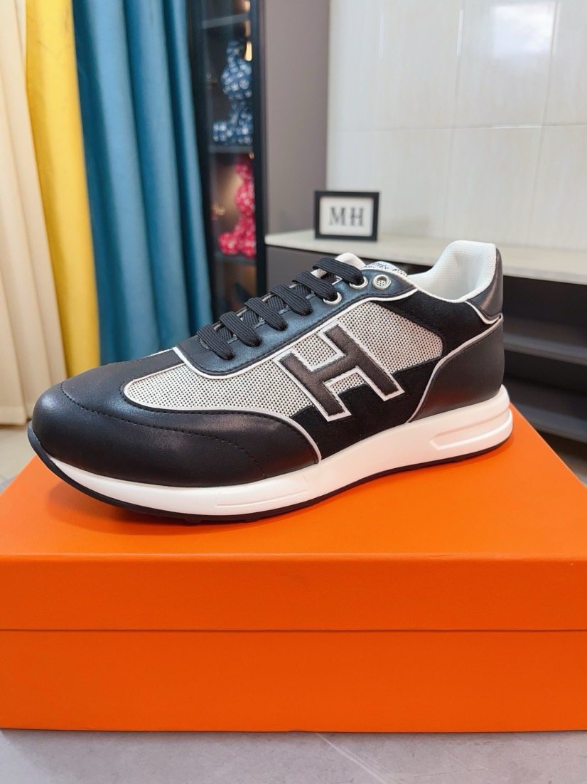 Hermès H-Overlay Low-Top Sneakers