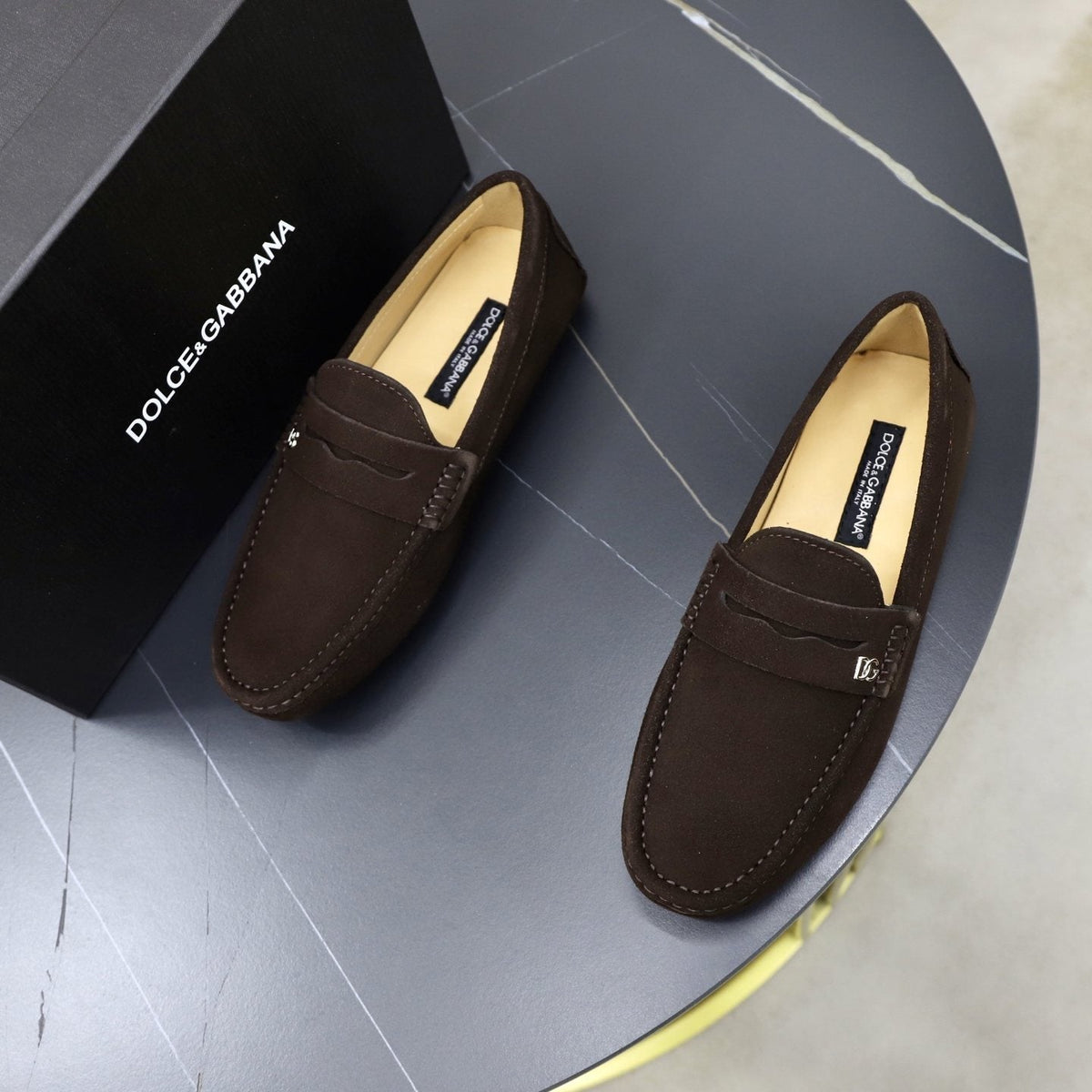 Dolce & Gabbana Men's Moc-Toe Loafers
