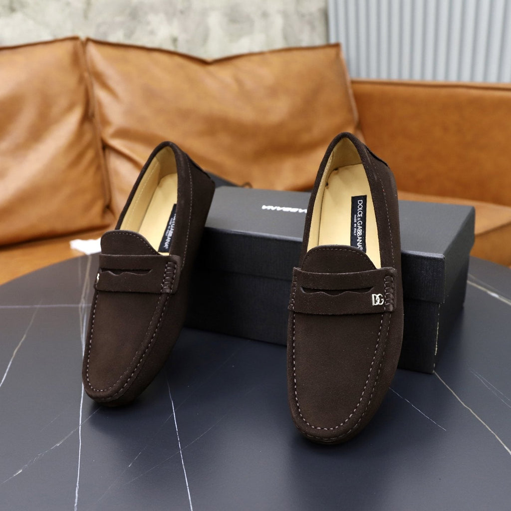 Dolce & Gabbana Men's Moc-Toe Loafers