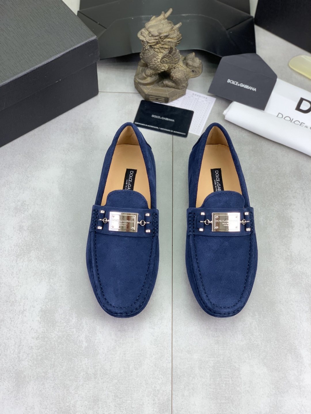 Dolce & Gabbana Metal-Detail Driving Loafers