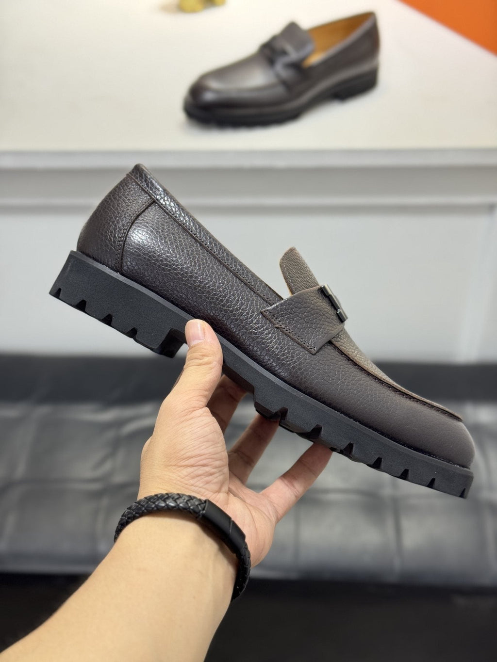 Hermès Men's H-Hardware Lug Sole Loafers