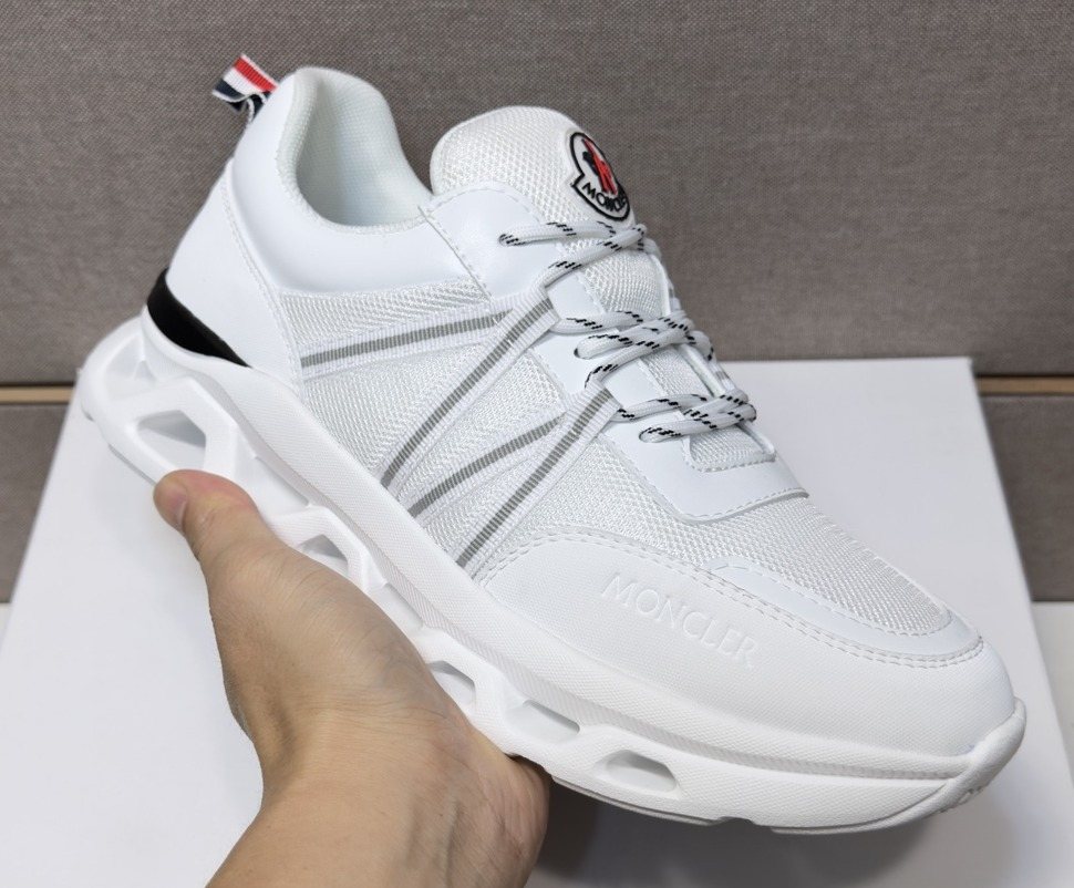 Moncler Men's Layered Lace-Up Sneakers