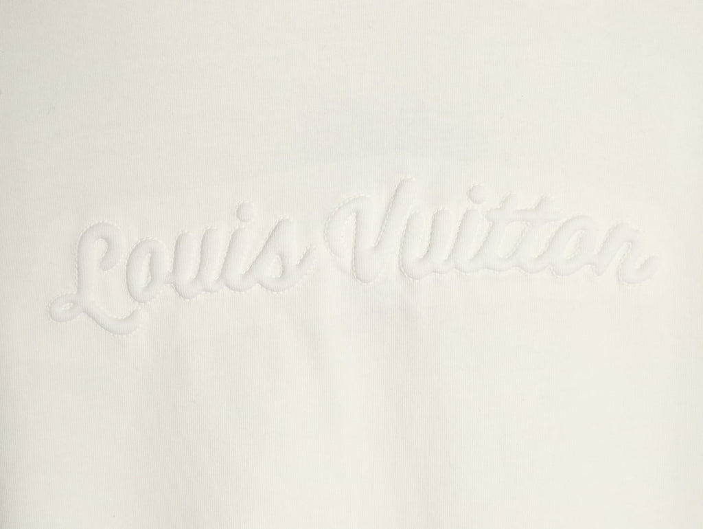 Louis Vuitton Tonal Chest-Logo Short-Sleeve T-Shirt - Cream