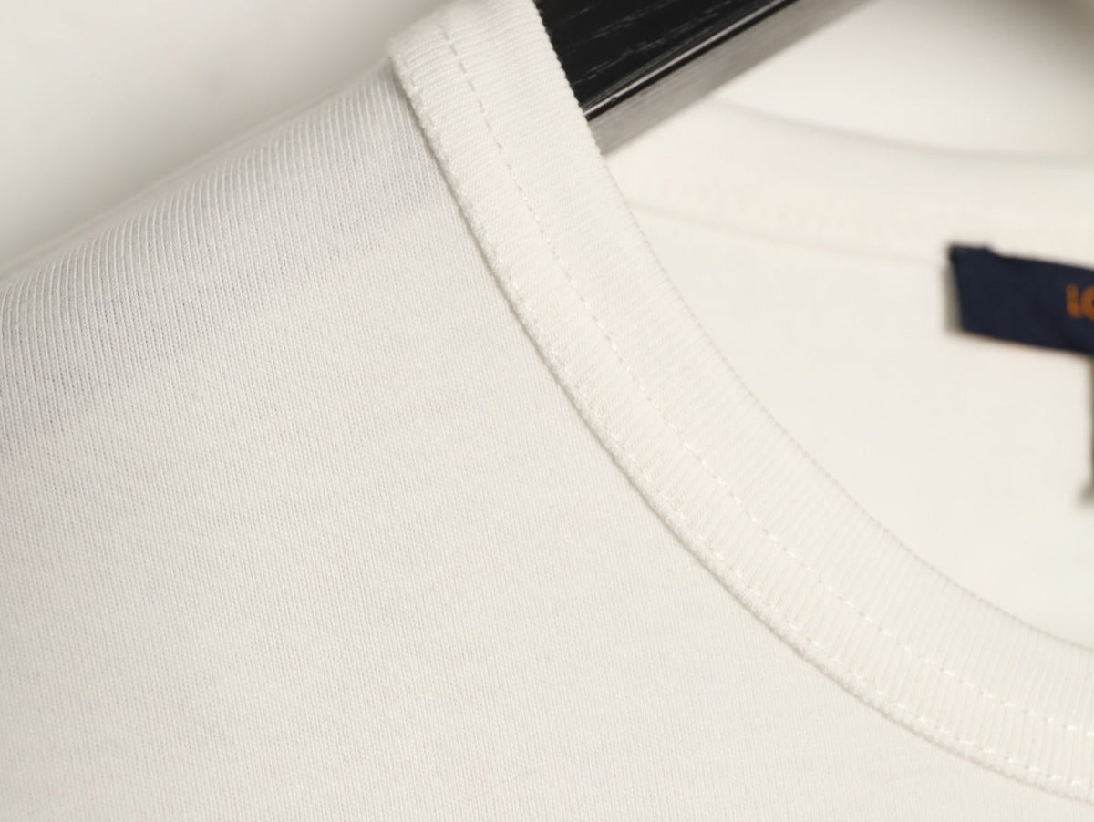 Louis Vuitton Tonal Chest-Logo Short-Sleeve T-Shirt - Cream